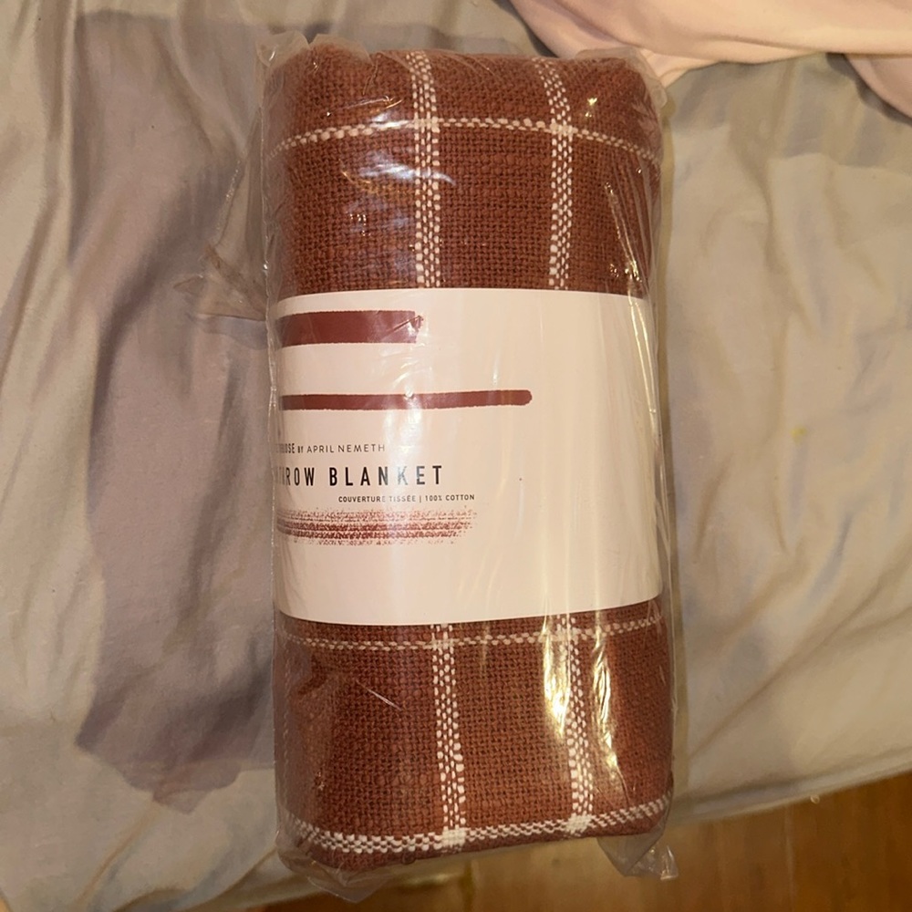 Little korboose woven throw blanket